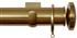 Jones Esquire 50mm Pole Brushed Gold, Square, Curved Disc