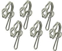 Hallis Steel Zinc Curtain Hooks