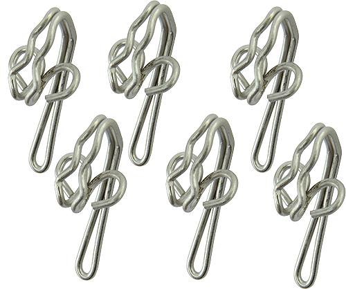 Hallis Steel Zinc Curtain Hooks