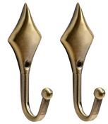Speedy Diamond Tieback Hook, Antique Brass