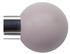 Jones Strand 35mm Pole Finial Only Chrome, Heather Painted Ball