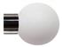 Jones Strand 35mm Pole Finial Only Black Nickel, Stone Painted Ball