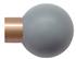 Jones Strand 35mm Pole Finial Only Rose Gold, Lead Painted Ball