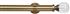 Speedy 35mm Poles Apart IDC Metal Eyelet Pole Antique Brass, Segmented Ball