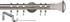 Speedy 35mm Poles Apart Metal Pole Standard Satin Silver Trumpet