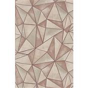 Prestigious Textiles Dimension Shard Rose Quartz Wallpaper