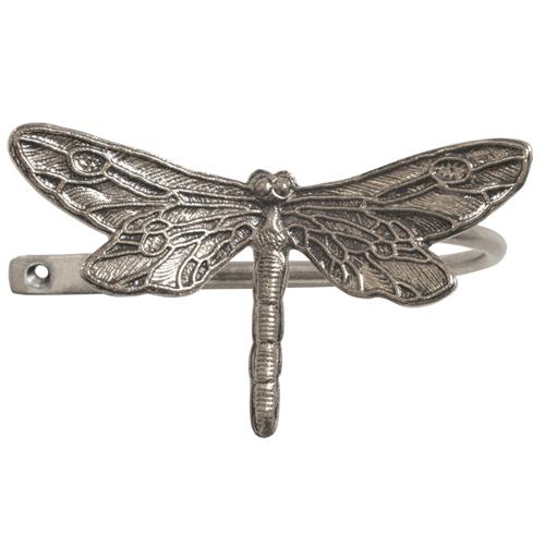 Jones Ecuador Holdback, Dragonfly, Antique Silver