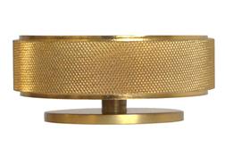 Jones Esquire 50mm Etched Finial, Brushed Gold