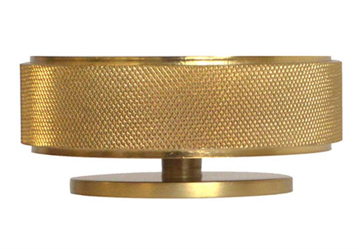 Jones Esquire 50mm Etched Finial, Brushed Gold
