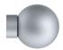 Arc 25mm Finial only, Ball, Soft Silver