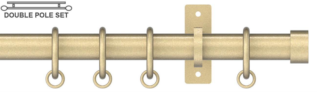 Arc 25mm Metal Double Pole Soft Brass, Stud