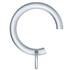 Arc 25mm Passing Curtain Rings, Soft Silver