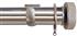 Jones Esquire 50mm Pole Polished Nickel, Square, Brushed Nickel Etched Disc