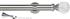 Speedy 35mm Poles Apart Metal Eyelet Pole, Long Stem, Chrome, Segmented Ball