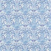 Beaumont Textiles Sunset Bromelaid Classic Blue Fabric