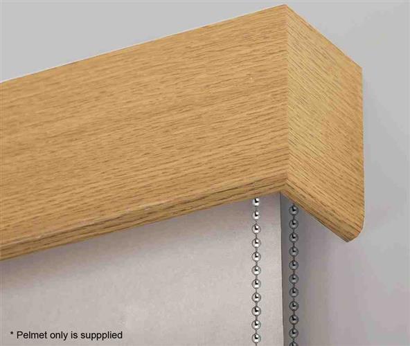 Hallis Cov-A-Blind Straight Wood Pelmet, Standard Oak