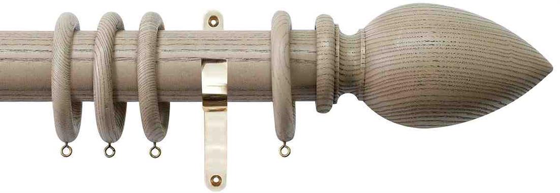 Jones Oakham 50mm Handcrafted Pole, Brass, Truffle, Cone