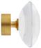 Ice 35mm Finial Only, Mineral, Satin Brass