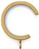 Ice 35mm Pole Passing Rings, Satin Brass