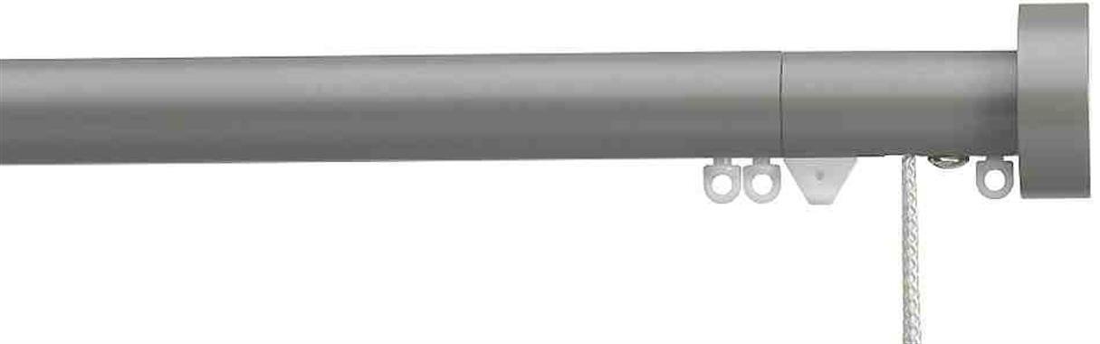 Silent Gliss Corded Metropole 30mm 7630 Slate Grey Design Endcap Finial