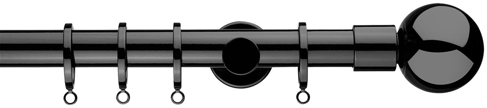 Integra Inspired Eclipse 28mm Metal Pole Black Gloss Sphera