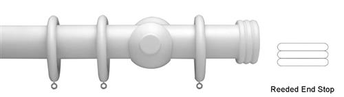 Advent 35mm Reeded Endcap Curtain Pole Finial Only, for use with 
the 35mm Advent Curtain Poles