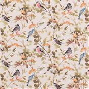 Beaumont Textiles Cottage Garden Songbirds Spring Fabric