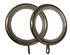 Speedy 35mm Metal Lined Curtain Pole Rings Antique Brass