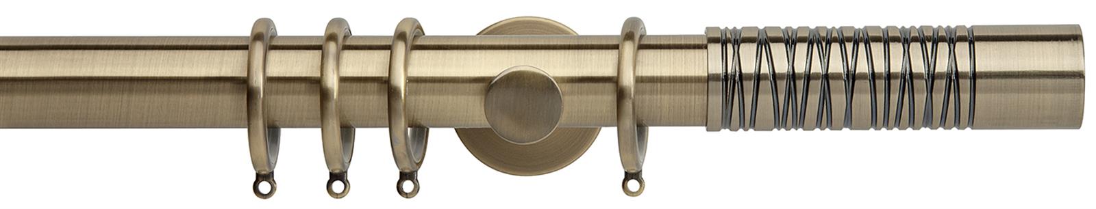 Neo Premium 35mm Pole Spun Brass Wired Barrel