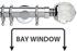 Neo Premium 35mm Bay Window Pole Chrome Clear Faceted Ball