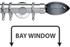 Neo Premium 35mm Bay Window Pole Chrome Smoke Grey Teardrop
