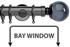 Neo Premium 35mm Bay Window Pole Black Nickel Smoke Grey Ball