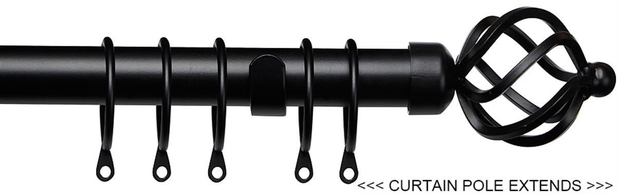 Speedy Pristine 25mm-28mm Extendable Pole Black, Cage