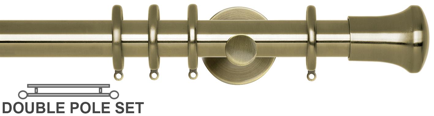 Neo 19/28mm Double Pole Spun Brass Trumpet