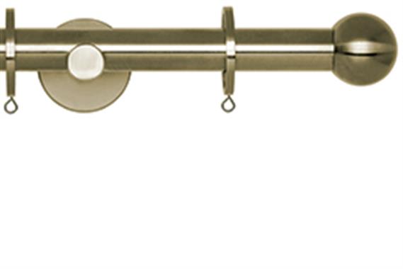 Neo 19mm Curtain Pole Spun Brass Ball
