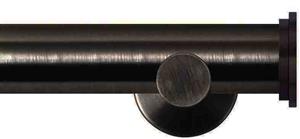 Renaissance Dimensions 28mm Contemporary Eyelet Pole Black Nickel, Fynn Endcap