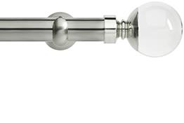 Neo Premium 28mm Eyelet Pole Stainless Steel Cup Clear Ball