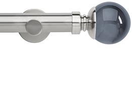 Neo Premium 28mm Eyelet Pole Stainless Steel Cylinder Smoke Grey Ball