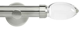 Neo Premium 28mm Eyelet Pole Stainless Steel Cylinder Clear Teardrop