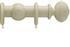 Advent 35mm Curtain Pole Somerset White Reeded Ball