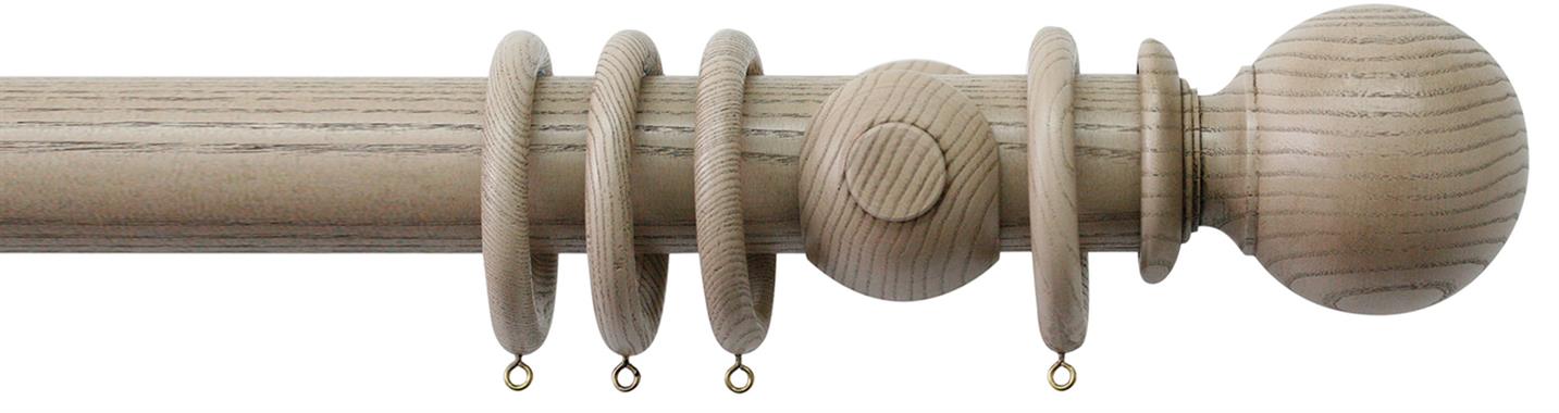 Jones Oakham 50mm Handcrafted Wood Pole Truffle, Ball