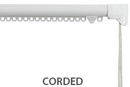 Silent Gliss 3840 Corded Curtain Track White