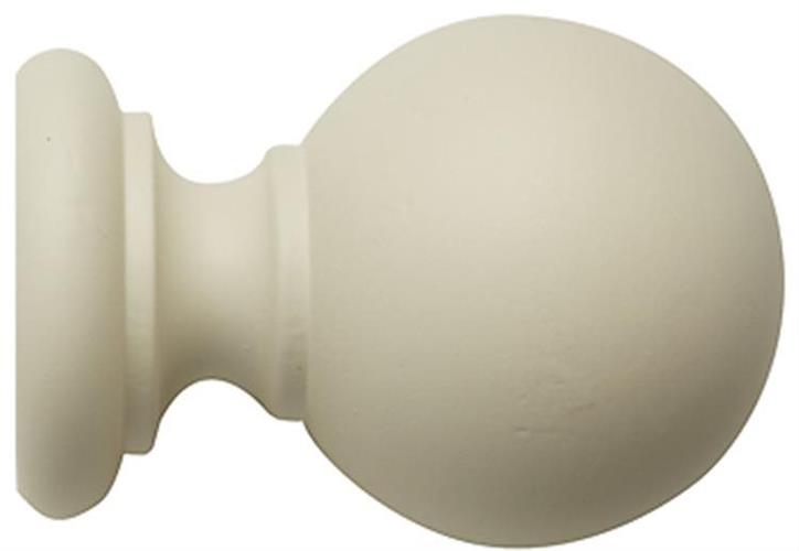 Modern Country Ball Finial 45mm, 55mm, Pearl