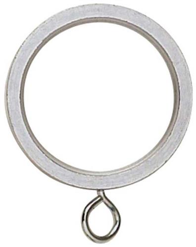 Rolls 19mm Neo Curtain Pole Rings by Hallis Hudson in Stainless Steel effect finish, designed for use with the 19mm Neo collection of curtain poles from Hallis Hudson