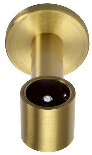 Rolls Neo 28mm by Hallis Hudson Ceiling Bracket in Spun Brass, for use with the 28mm Neo curtain poles
