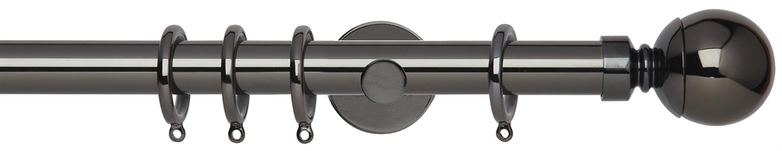 Neo 28mm Pole Black Nickel Cylinder Ball
