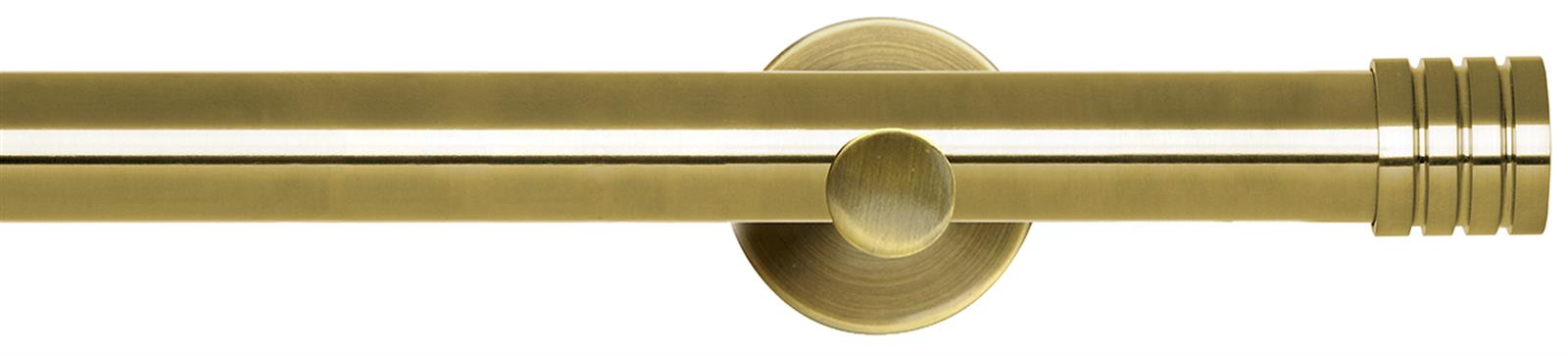 Neo 28mm Eyelet Pole Spun Brass Cylinder Stud
