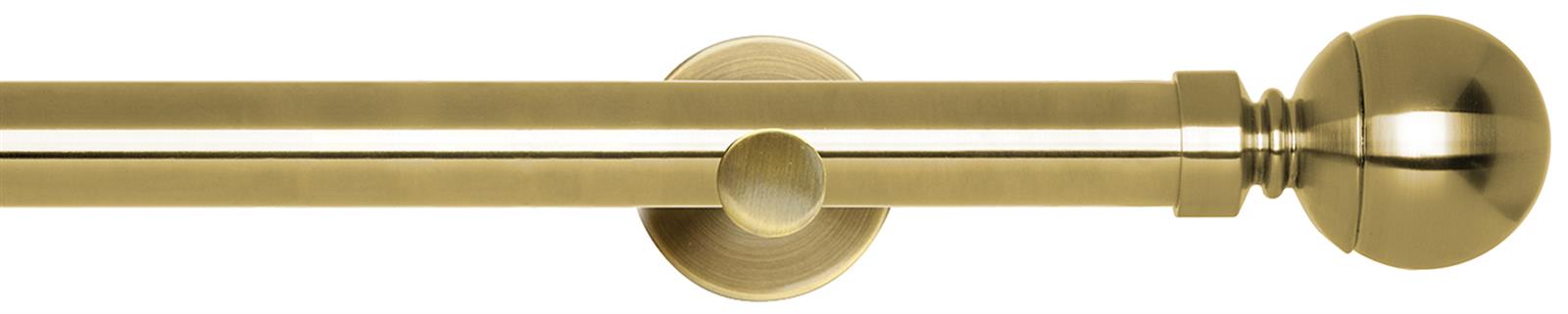 Neo 28mm Eyelet Pole Spun Brass Cylinder Ball