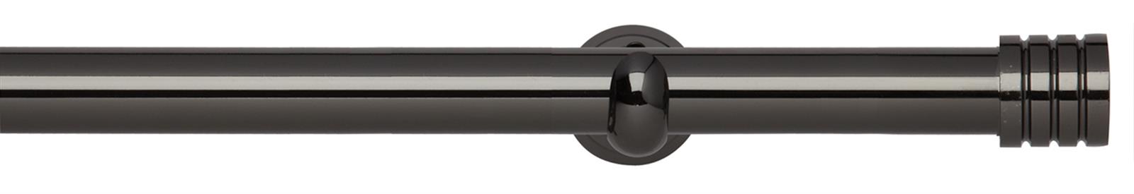 Neo 28mm Eyelet Pole Black Nickel Cup Stud