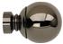 Neo 35mm Pole Ball Finial Only, Black Nickel